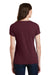 Port & Company LPC450V Womens Fan Favorite Short Sleeve V-Neck T-Shirt Maroon Back