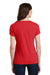 Port & Company LPC450V Womens Fan Favorite Short Sleeve V-Neck T-Shirt Red Back