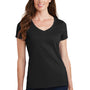 Port & Company Womens Fan Favorite Short Sleeve V-Neck T-Shirt - Jet Black