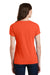 Port & Company LPC450V Womens Fan Favorite Short Sleeve V-Neck T-Shirt Orange Back