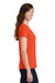 Port & Company LPC450V Womens Fan Favorite Short Sleeve V-Neck T-Shirt Orange Side