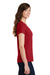 Port & Company LPC450V Womens Fan Favorite Short Sleeve V-Neck T-Shirt Cardinal Red Side