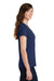 Port & Company LPC450V Womens Fan Favorite Short Sleeve V-Neck T-Shirt Navy Blue Side
