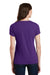 Port & Company LPC450V Womens Fan Favorite Short Sleeve V-Neck T-Shirt Purple Back
