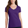 Port & Company Womens Fan Favorite Short Sleeve V-Neck T-Shirt - Team Purple