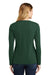 Port & Company LPC450VLS Womens Fan Favorite Long Sleeve V-Neck T-Shirt Forest Green Back