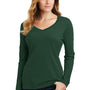 Port & Company Womens Fan Favorite Long Sleeve V-Neck T-Shirt - Forest Green