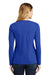 Port & Company LPC450VLS Womens Fan Favorite Long Sleeve V-Neck T-Shirt Royal Blue Back