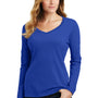 Port & Company Womens Fan Favorite Long Sleeve V-Neck T-Shirt - True Royal Blue