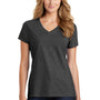 Port & Company Womens Fan Favorite Short Sleeve V-Neck T-Shirt - Heather Black