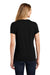 Port & Company LPC455V Womens Fan Favorite Short Sleeve V-Neck T-Shirt Black Back