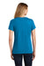 Port & Company LPC455V Womens Fan Favorite Short Sleeve V-Neck T-Shirt Heather Sapphire Blue Back