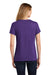 Port & Company LPC455V Womens Fan Favorite Short Sleeve V-Neck T-Shirt Heather Purple Back
