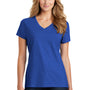 Port & Company Womens Fan Favorite Short Sleeve V-Neck T-Shirt - Heather True Royal Blue