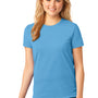 Port & Company Womens Core Short Sleeve Crewneck T-Shirt - Aquatic Blue