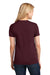 Port & Company LPC54 Womens Core Short Sleeve Crewneck T-Shirt Maroon Back