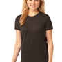 Port & Company Womens Core Short Sleeve Crewneck T-Shirt - Dark Chocolate Brown - Closeout