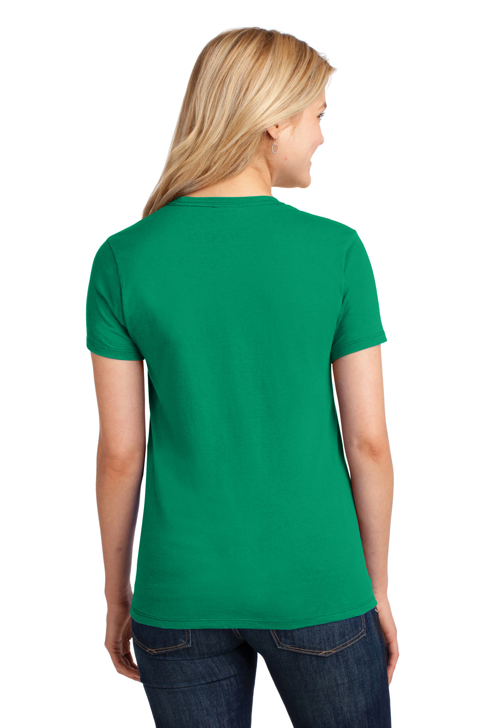 Port & Company LPC54 Womens Core Short Sleeve Crewneck T-Shirt Kelly Green Back