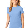 Port & Company Womens Core Short Sleeve Crewneck T-Shirt - Light Blue