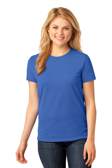 Port & Company LPC54 Womens Core Short Sleeve Crewneck T-Shirt Royal Blue Front
