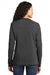 Port & Company LPC54LS Womens Core Long Sleeve Crewneck T-Shirt Heather Dark Grey Back