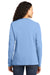 Port & Company LPC54LS Womens Core Long Sleeve Crewneck T-Shirt Light Blue Back