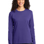 Port & Company Womens Core Long Sleeve Crewneck T-Shirt - Purple