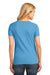 Port & Company LPC54V Womens Core Short Sleeve V-Neck T-Shirt Aqua Blue Back