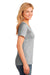 Port & Company LPC54V Womens Core Short Sleeve V-Neck T-Shirt Ash Grey Side