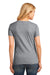Port & Company LPC54V Womens Core Short Sleeve V-Neck T-Shirt Heather Grey Back