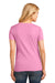 Port & Company LPC54V Womens Core Short Sleeve V-Neck T-Shirt Candy Pink Back