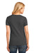 Port & Company LPC54V Womens Core Short Sleeve V-Neck T-Shirt Charcoal Grey Back