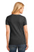 Port & Company LPC54V Womens Core Short Sleeve V-Neck T-Shirt Heather Dark Grey Back