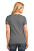 Port & Company LPC54V Womens Core Short Sleeve V-Neck T-Shirt Medium Grey Back