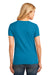 Port & Company LPC54V Womens Core Short Sleeve V-Neck T-Shirt Neon Blue Back