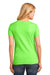 Port & Company LPC54V Womens Core Short Sleeve V-Neck T-Shirt Neon Green Back