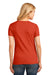 Port & Company LPC54V Womens Core Short Sleeve V-Neck T-Shirt Orange Back