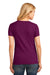 Port & Company LPC54V Womens Core Short Sleeve V-Neck T-Shirt Raspberry Purple Back