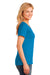 Port & Company LPC54V Womens Core Short Sleeve V-Neck T-Shirt Sapphire Blue Side