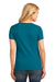 Port & Company LPC54V Womens Core Short Sleeve V-Neck T-Shirt Teal Blue Back