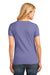 Port & Company LPC54V Womens Core Short Sleeve V-Neck T-Shirt Violet Purple Back