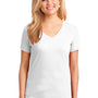 Port & Company Womens Core Short Sleeve V-Neck T-Shirt - White
