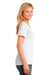 Port & Company LPC54V Womens Core Short Sleeve V-Neck T-Shirt White Side