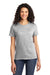Port & Company LPC61 Womens Essential Short Sleeve Crewneck T-Shirt Ash Grey Front