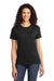 Port & Company LPC61 Womens Essential Short Sleeve Crewneck T-Shirt Black Front