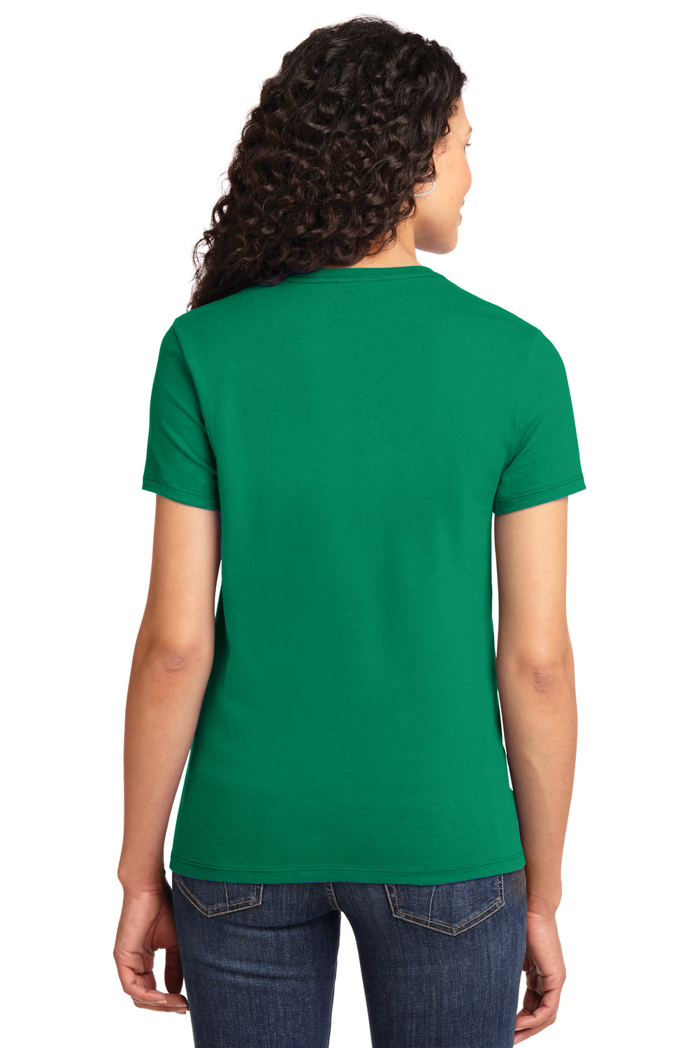 Port & Company LPC61 Womens Essential Short Sleeve Crewneck T-Shirt Kelly Green Back