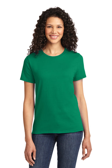 Port & Company LPC61 Womens Essential Short Sleeve Crewneck T-Shirt Kelly Green Front