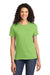 Port & Company LPC61 Womens Essential Short Sleeve Crewneck T-Shirt Lime Green Front