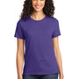 Port & Company Womens Essential Short Sleeve Crewneck T-Shirt - Purple