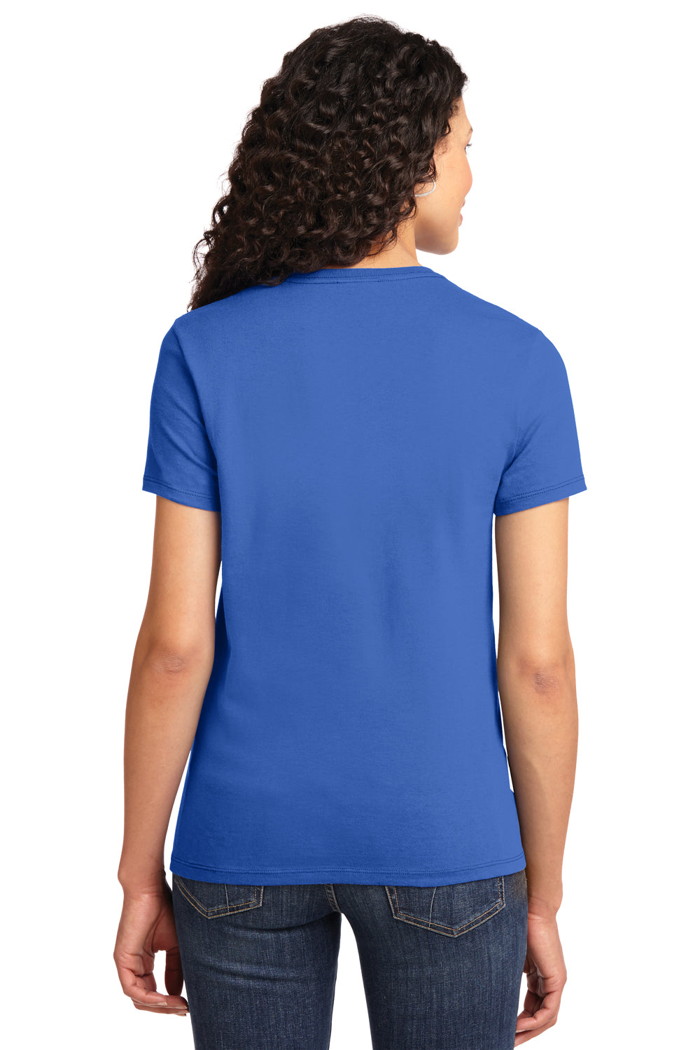 Port & Company LPC61 Womens Essential Short Sleeve Crewneck T-Shirt Royal Blue Back